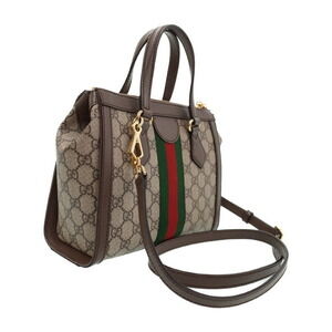 Gucci Web Shoulder Supreme leather Bag monogram Ophidia GG brown Tote